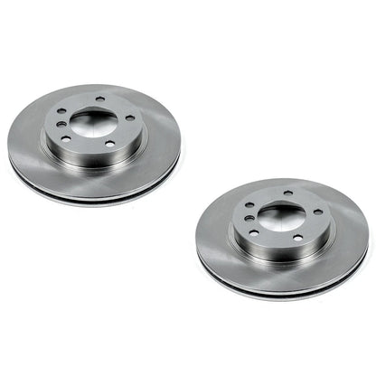 Set of 2 Powerstop Brake Discs for BMW 323 328 318 325 (1993–2005)