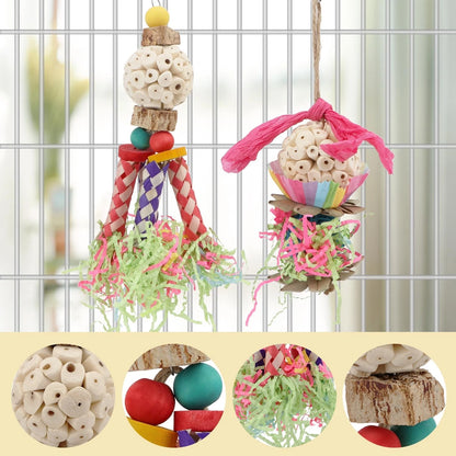 Colorful Shredding Crinkles Foraging Toys for Birds