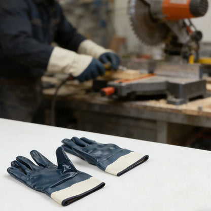 Rubber Coated Work Gloves for Professional Use (Non-Slip, Oil Resistant)