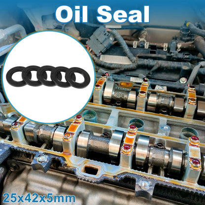 Set of 5 Oil Seal Rotary Shaft Seal 25x42x5mm for Various Models