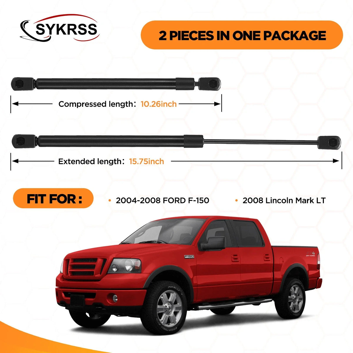 2X Hood Lift Struts for Ford F-150 Lincoln Mark LT (2004–2008)
