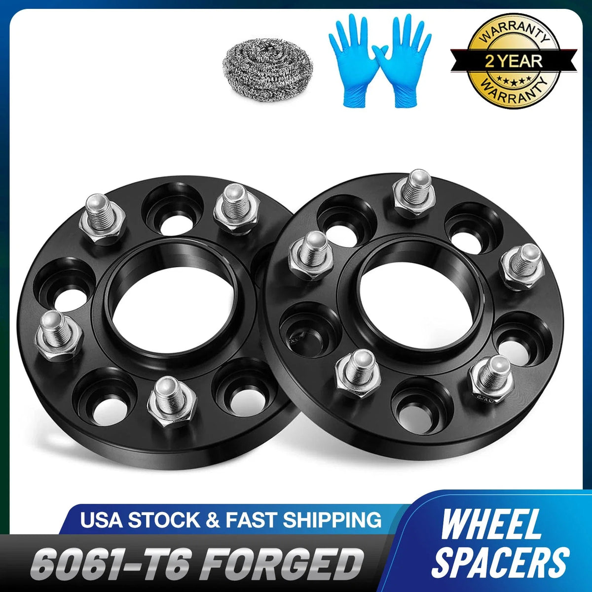2X 20mm Hubcentric Wheel Spacers 5x108 12x1.5 for Lincoln Continental