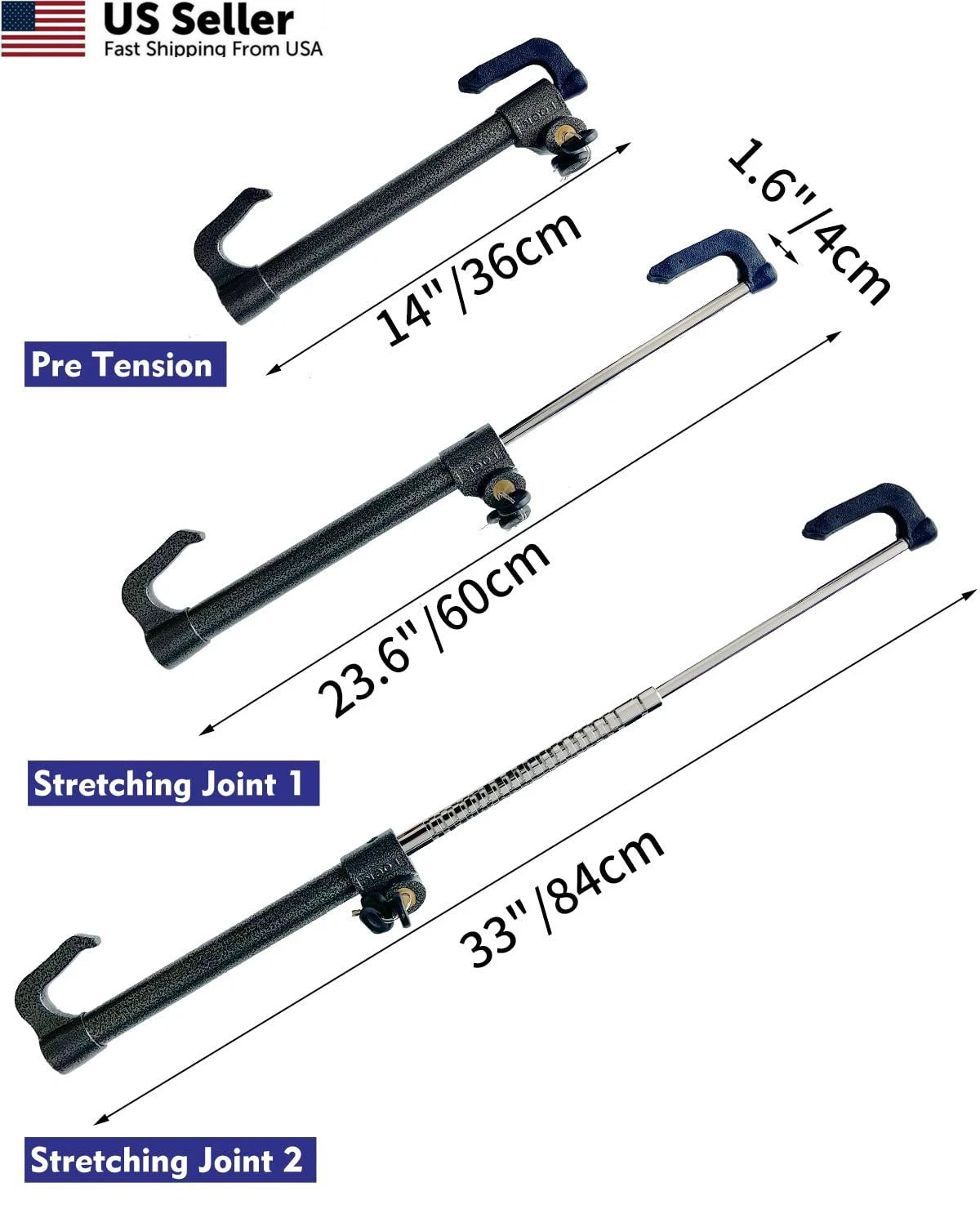 Steering Wheel Lock Anti-Theft Device for Car (Max Length 33")