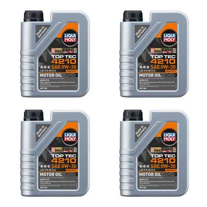 Set of 4 Liqui Moly Top Tec 4210 0W-30 Engine Motor Oil (4L)