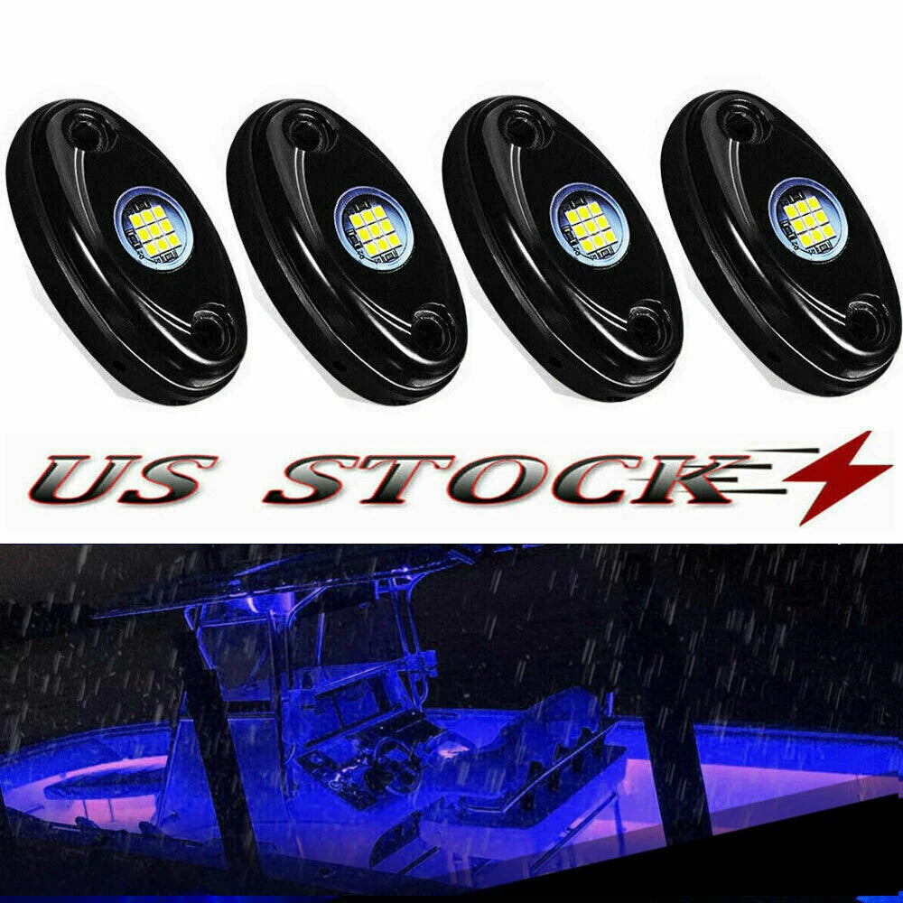 4X LED Courtesy Lights for Boat Marine (Aluminium)