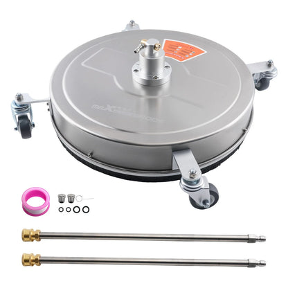 20 Inch Surface Cleaner for Pressure Washer 4200PSI with 2 Extension Wands