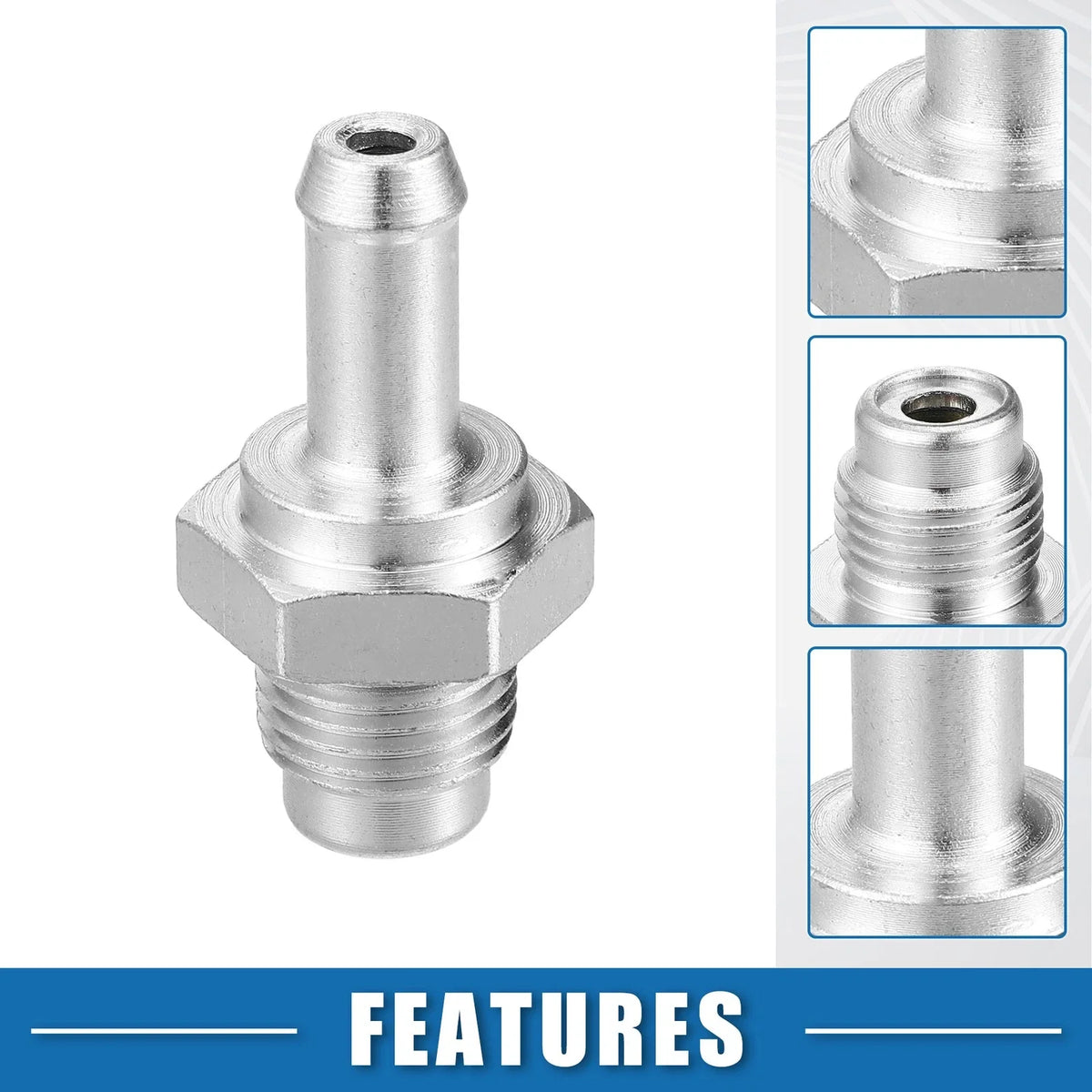 PCV Valve Fittings No. 1220421020 for Toyota (Metal Silver Tone)