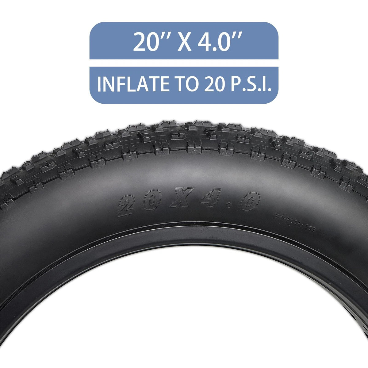 Set of 2 Fat Bike Tires 20x4 Inch Folding
