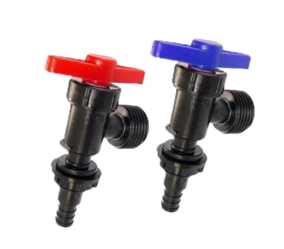 2-Pack PEXLOCK 1/2" Hot & Cold Washing Machine Valves for Universal Use