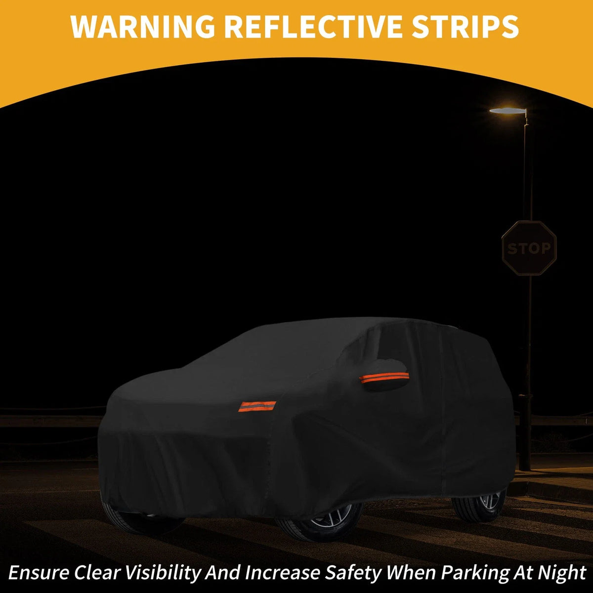 Waterproof Car Cover for Subaru Crosstrek (190T-PU, Black)