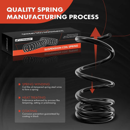 2X Front Coil Springs for Dodge Ram 2500 1994–2002 Ram 3500 RWD