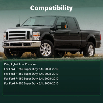 Twin Turbo Set for Ford F250-F550 Super Duty 6.4L (2008–2010)