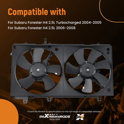 Electric Radiator Cooling Fan for Subaru Forester (H4 2.5L) 2004-2008