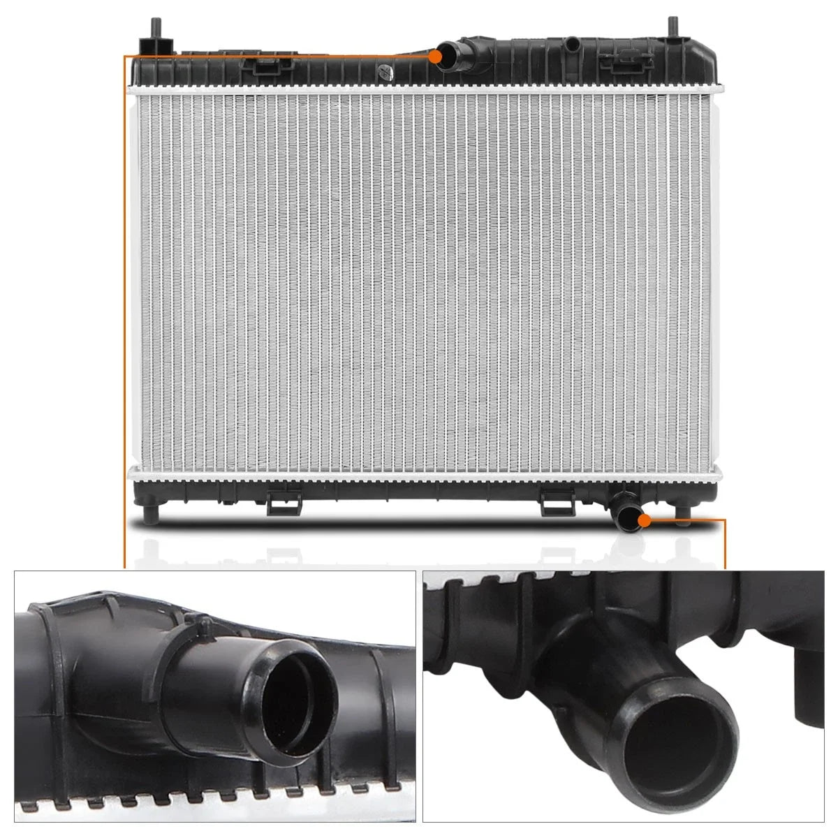 OE Style Aluminum Radiator for Ford Fiesta 2001–2018 1.6L AT/MT DPI-13201