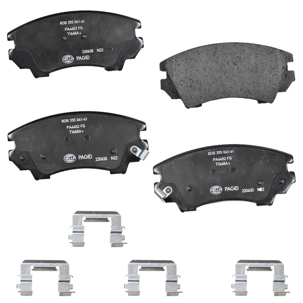 Set of 4 Brake Pad Sets for Chevrolet Camaro (2010–2015) SET-H57355041611-C