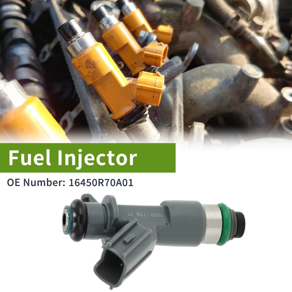 Fuel Injector No. 16450R70A01 for Honda Accord 3.5 (2008–2017)