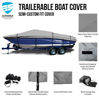 Boat Cover for Checkmate Pulsare 2400 BRX (Performance, Trailerable)