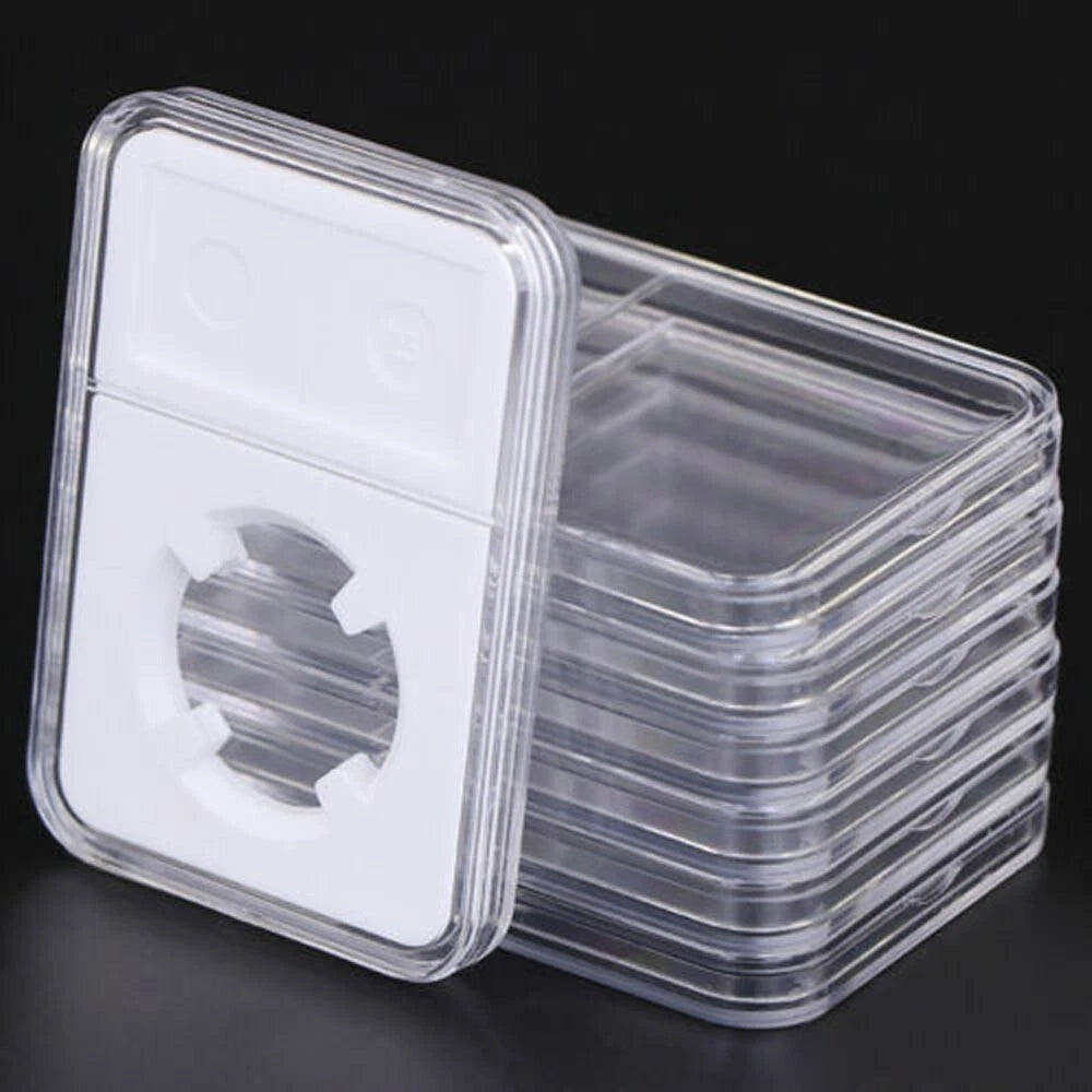Set of 10 Coin Slab Holders for Display Storage