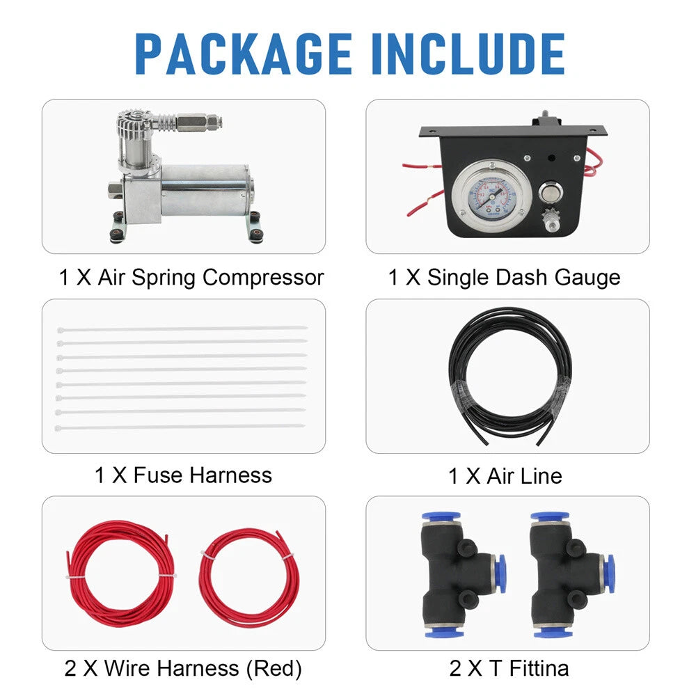 Air Suspension Compressor Gauge Switch Kit for 25804