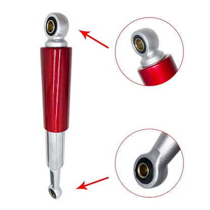Set of 2 Red & Chrome Shocks for S65 CL/CT70 XL75 CL/CT/CM/S90 CM91 CT110 (345mm)