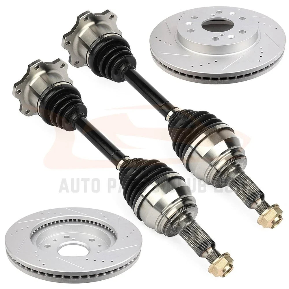 Front CV Axle Brake Discs Rotors for Chevrolet Suburban 1500 (2007–2013)