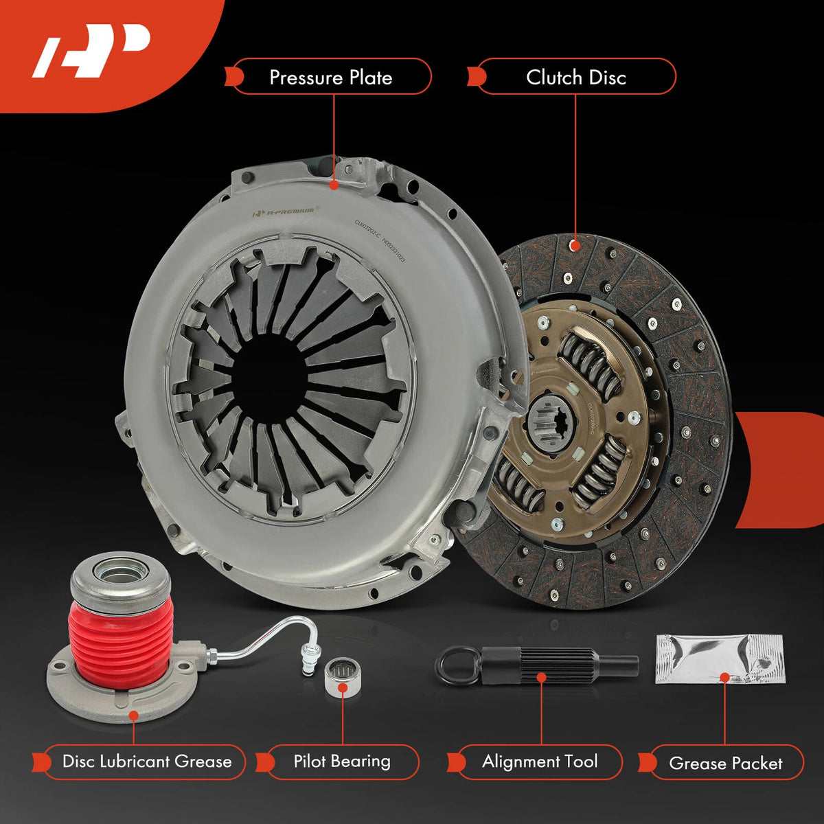 Clutch Kit for Ford Mustang (2005–2010) FMK1028FW, 52542010, K70429-01