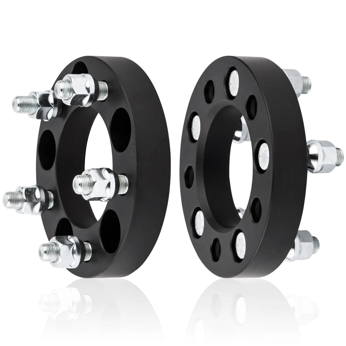 4PC 5x4.5 to 5x4.75 Black Wheel Adapters 1.5 Inch with 1/2" Studs
