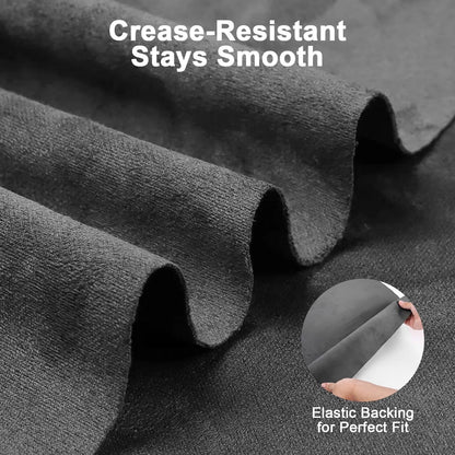 Dark Grey Suede Fabric Wrap 40x60 Inch Self-Adhesive for Cars