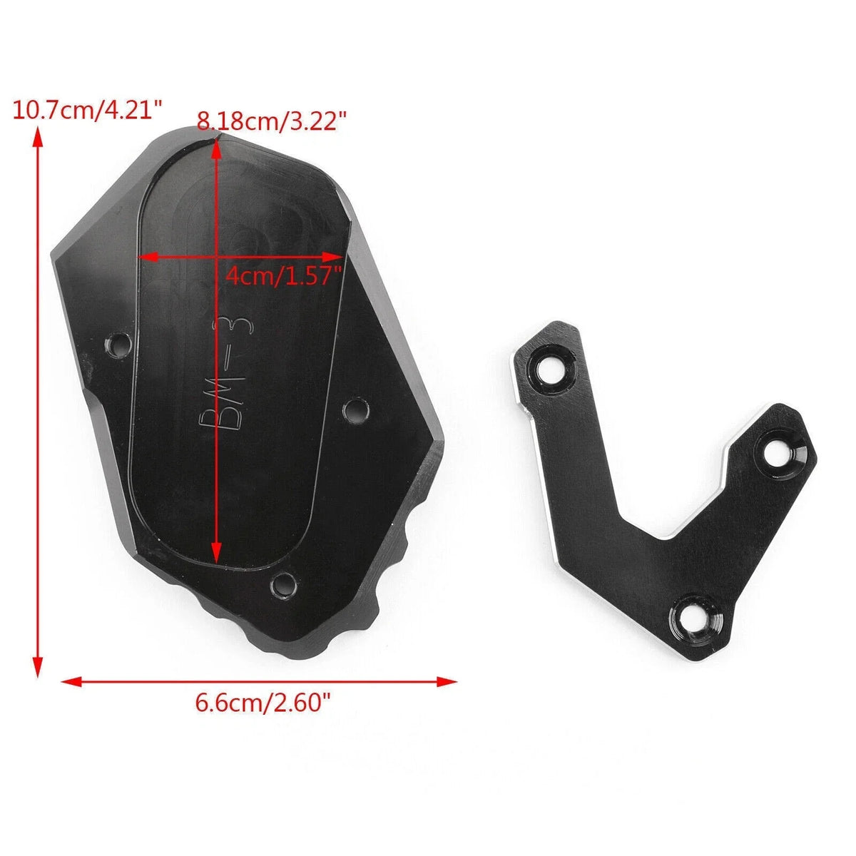 CNC Kickstand Side Stand Plate Extension Pad for BMW R1200 GS LC (2017–2018)