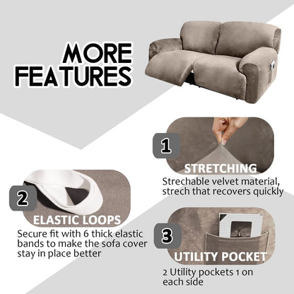 Reclining 2 Seater Sofa for ULTICOR Extra Wide 75" - 90"