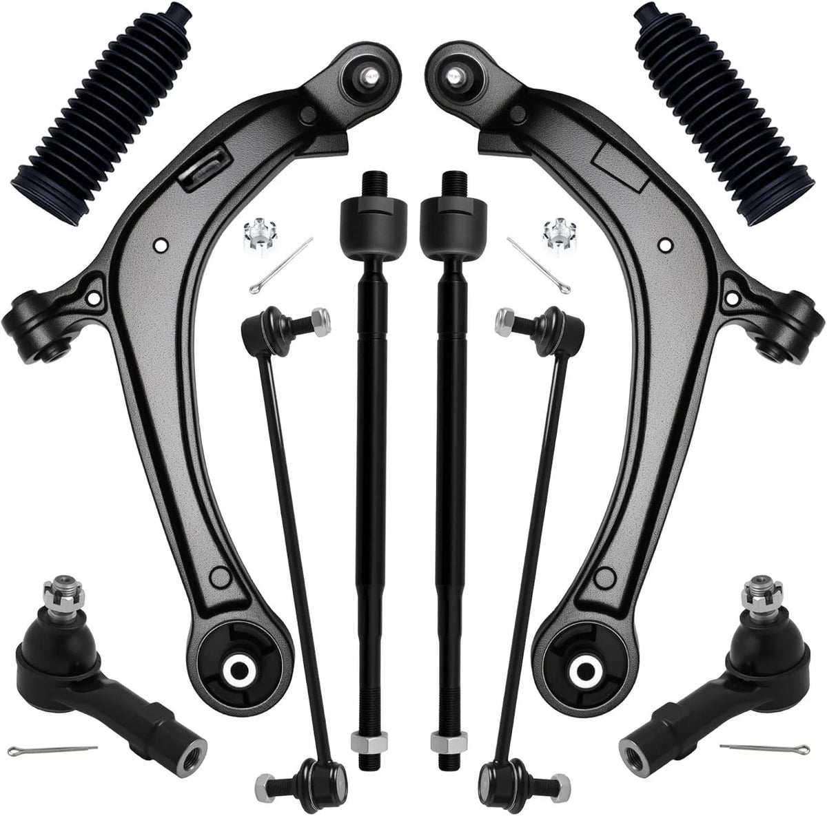 10Pc Suspension Control Arm Tie Rod Sway Bar Link for Honda Odyssey (2011–2017)