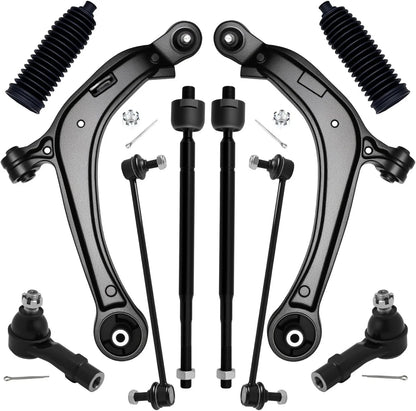 10Pc Suspension Control Arm Tie Rod Sway Bar Link for Honda Odyssey (2011–2017)