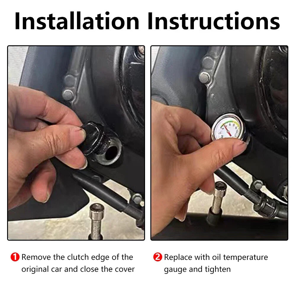 M20x1.5 Oil Temperature Gauge Filler Cap for Motorcycle (0-200 Celsius)