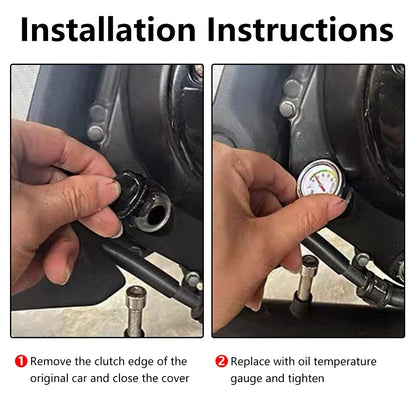 M20x1.5 Oil Temperature Gauge Filler Cap for Motorcycle (0-200 Celsius)
