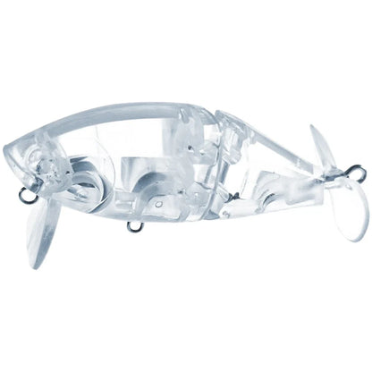 9cm 22g Transparent Two-Section Spinner Minnow Lure for Freshwater Fishing