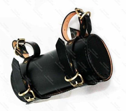 Engraved Tool Roll Bag for Moto Guzzi (2010–2023) Genuine Leather Black