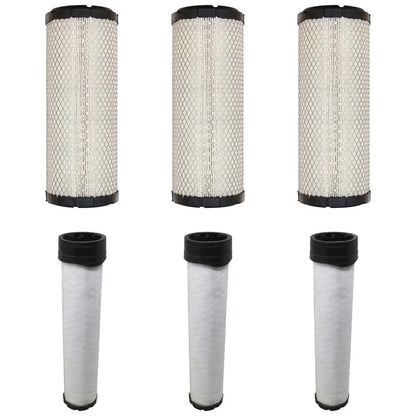 Set of 3 Inner Outer Air Filters for New Holland 1530 1630 1725 1925