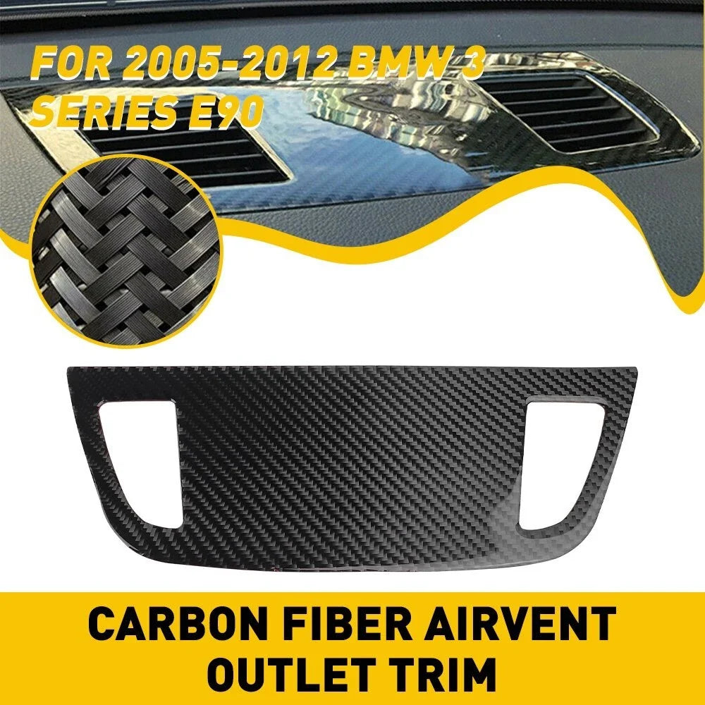 Carbon Fiber Interior Air Vent Outlet Cover for BMW Series 3 E90 E92 (2005–2012)