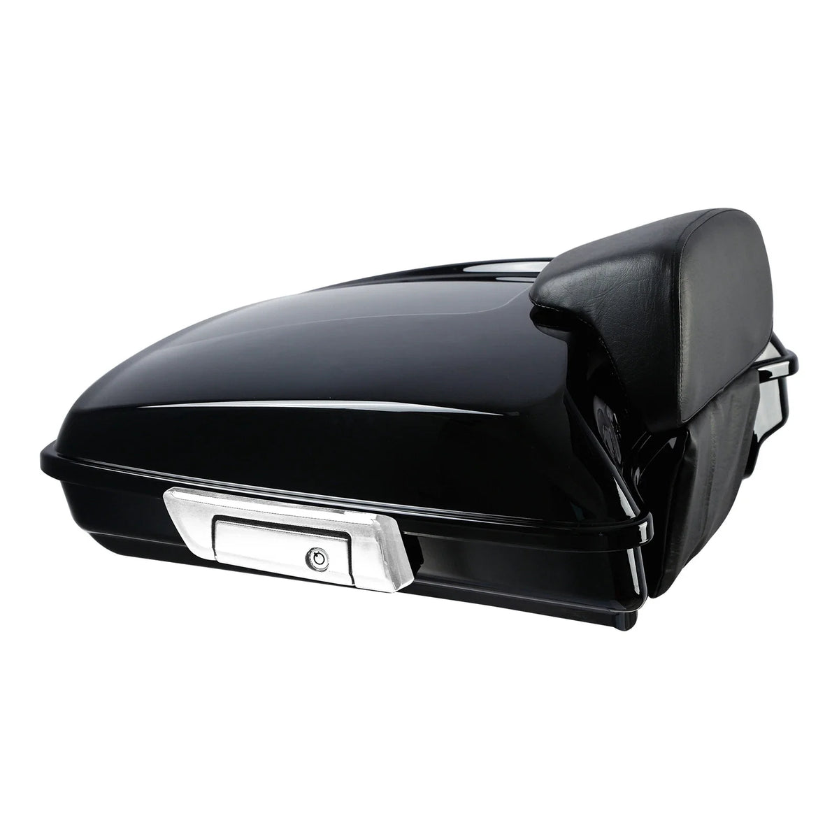Black Razor Trunk Backrest Pad Base Plate for Harley Touring FLHX (2014–2026)