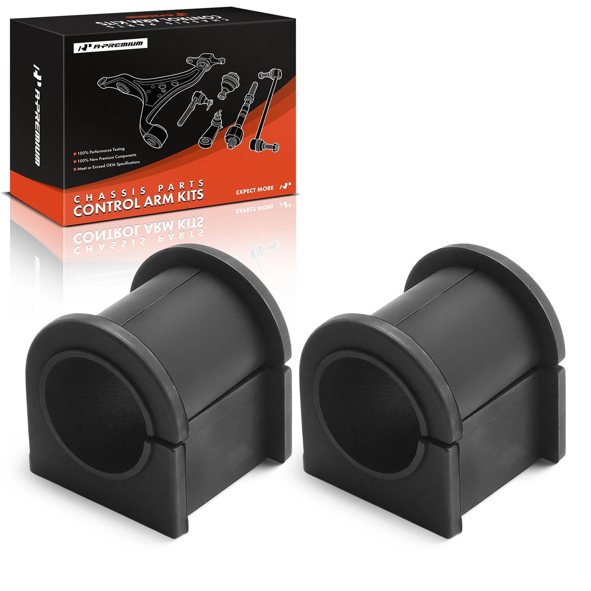 2X Front Sway Bar Bushing Kit for Ford Edge Lincoln MKX (2007–2015) - 7T4Z5484A, 7T4Z5484B, MS40832