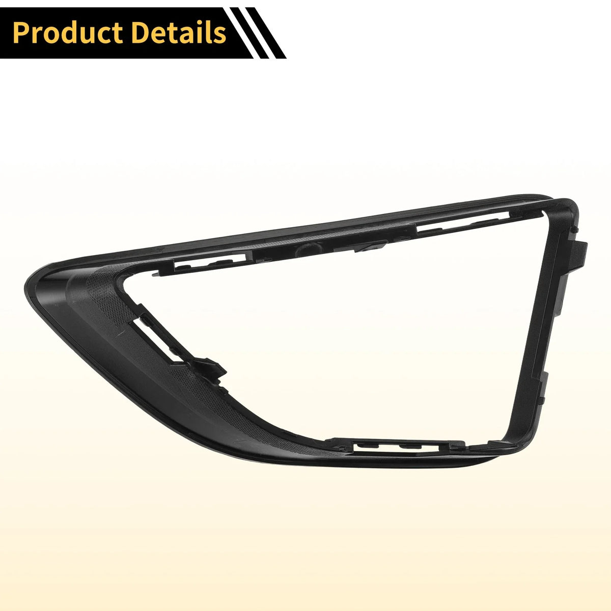 Front Right Fog Light Grill No.FO1039126 for Ford Fusion (2010–2012) Black ABS