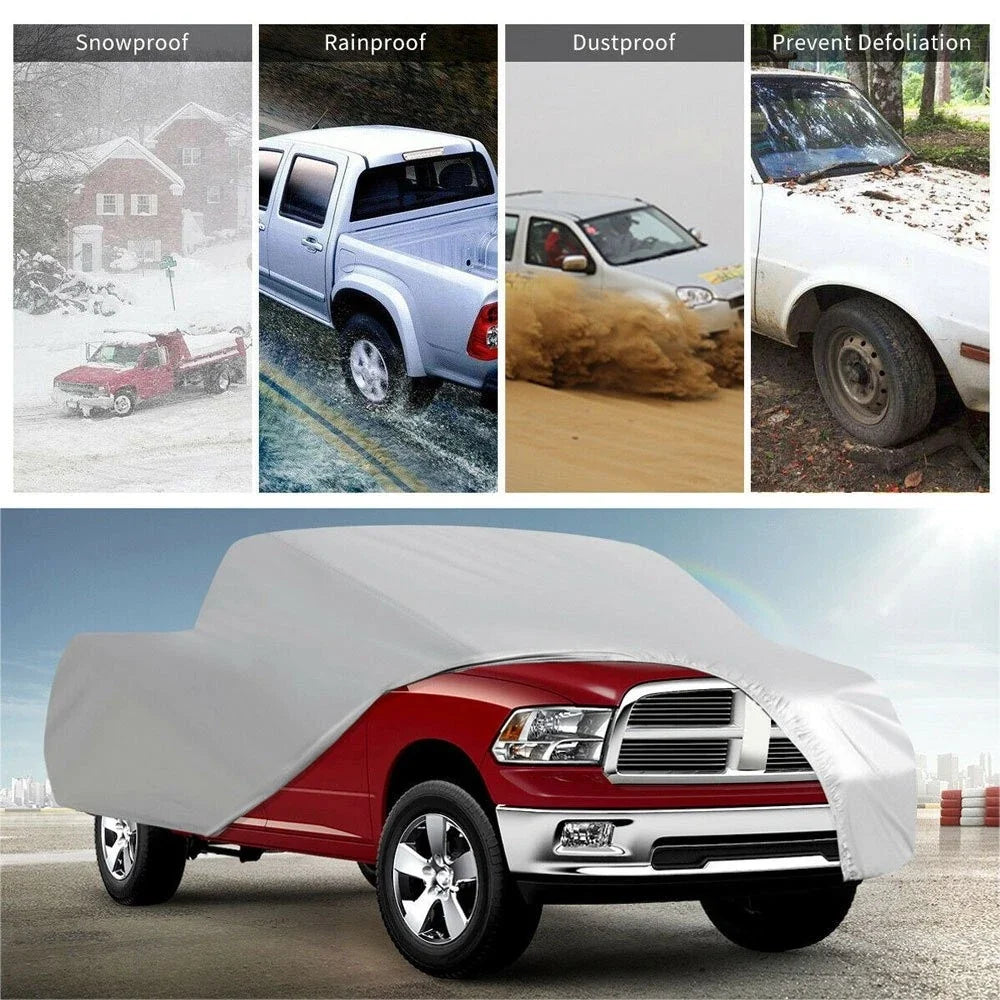 Polyester Truck Cover for Most Cars (UV-Resistant, Waterproof)