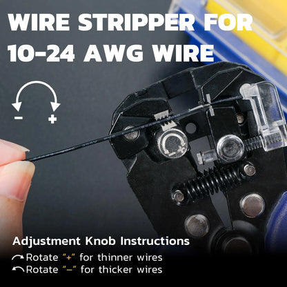 Self-Adjusting Wire Stripper for Automotive Use (3 in 1)