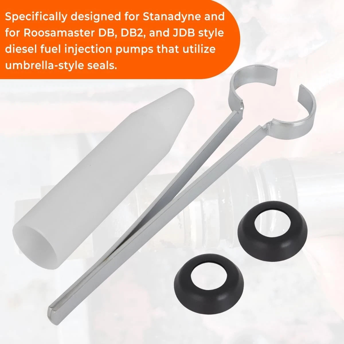Drive Shaft Seal Install Tool Kit for Stanadyne/Roosa Master Pumps (13371, 10453, 22727)