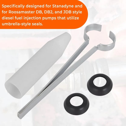 Drive Shaft Seal Install Tool Kit for Stanadyne/Roosa Master Pumps (13371, 10453, 22727)