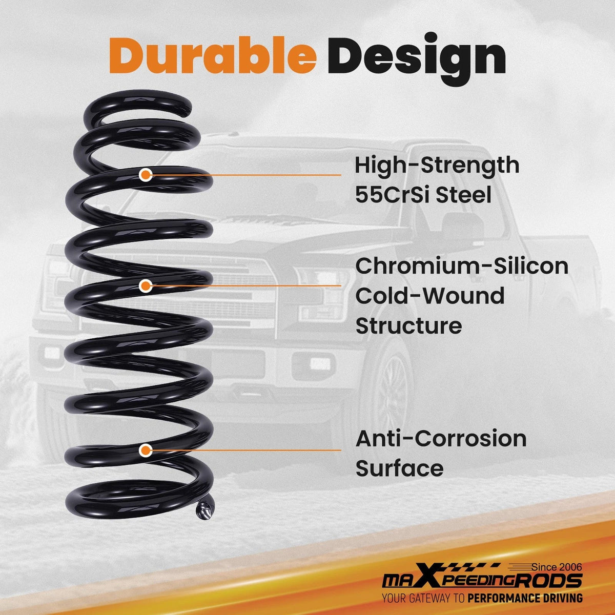 3" Front Suspension Drop Kit for Ford F-150 2WD (2015–2020)