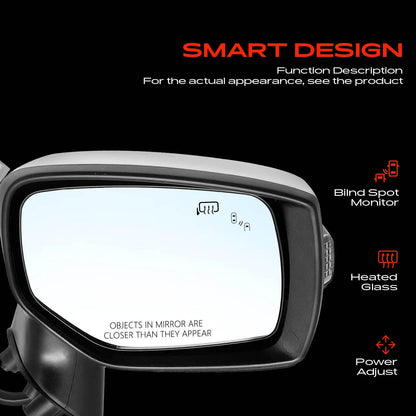 A-Premium Power Mirror for Subaru Outback Legacy (2015–2017) 91036AL21A, 91039AL13A, 91054VA100, SU1321174