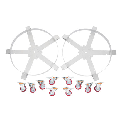 2X 55 Gallon Drum Dolly Cart 1200 lbs Heavy Duty with Wheels