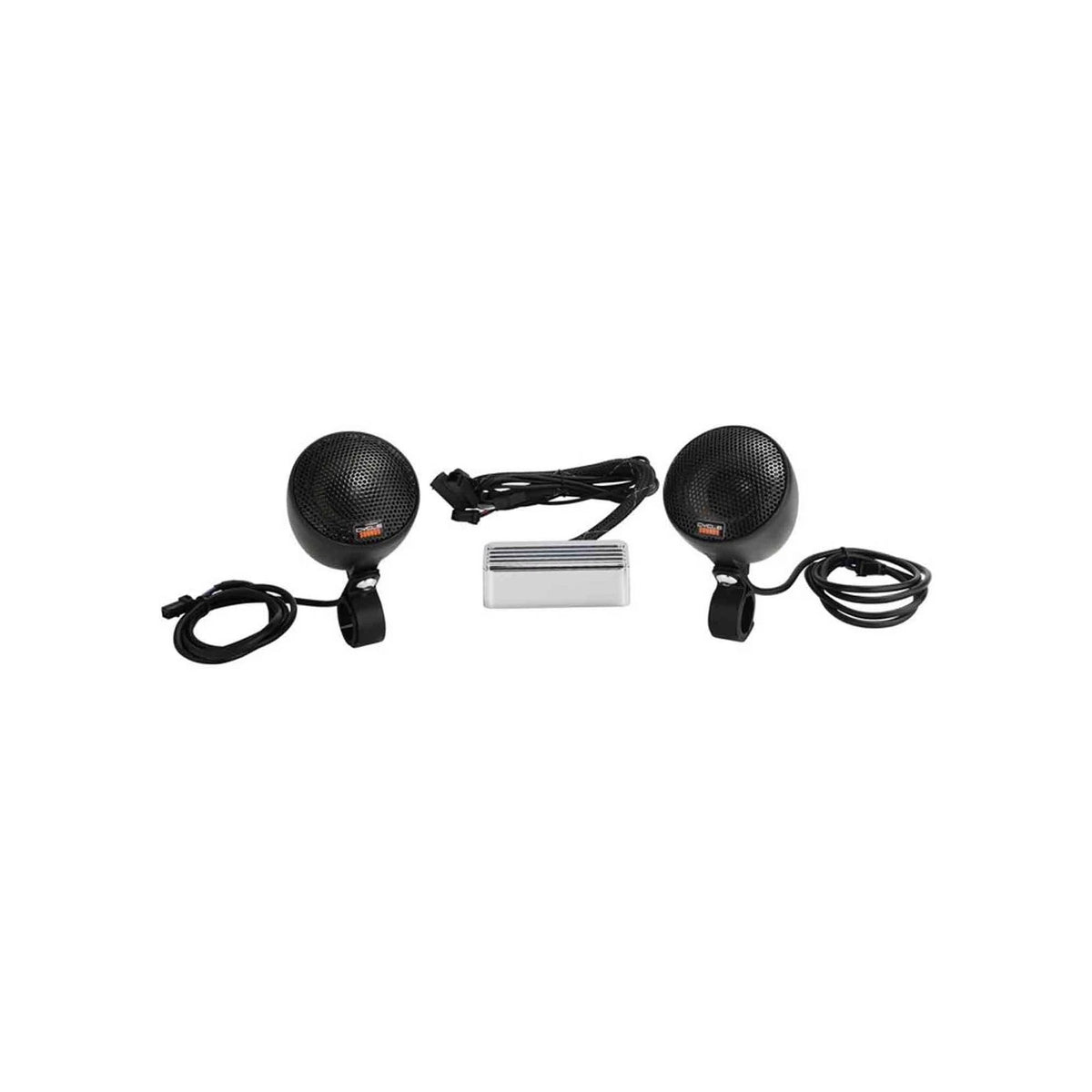 Black Handlebar Speakers Kit for Victory Motorcycle (OEM, 2879625-266)