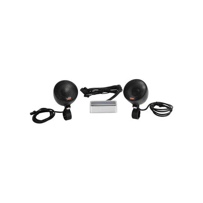 Black Handlebar Speakers Kit for Victory Motorcycle (OEM, 2879625-266)